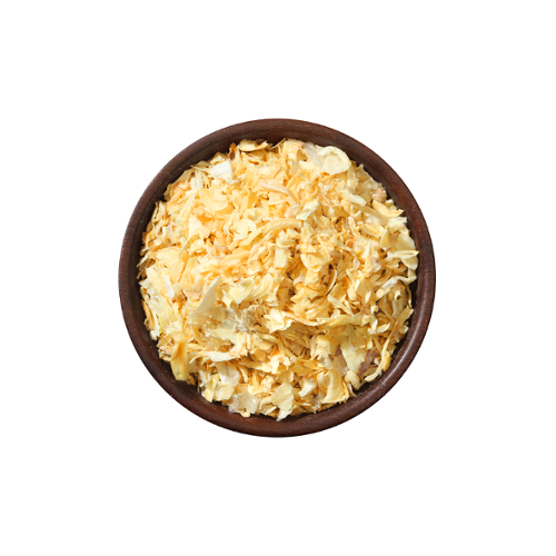 Dehydrated onion flakes